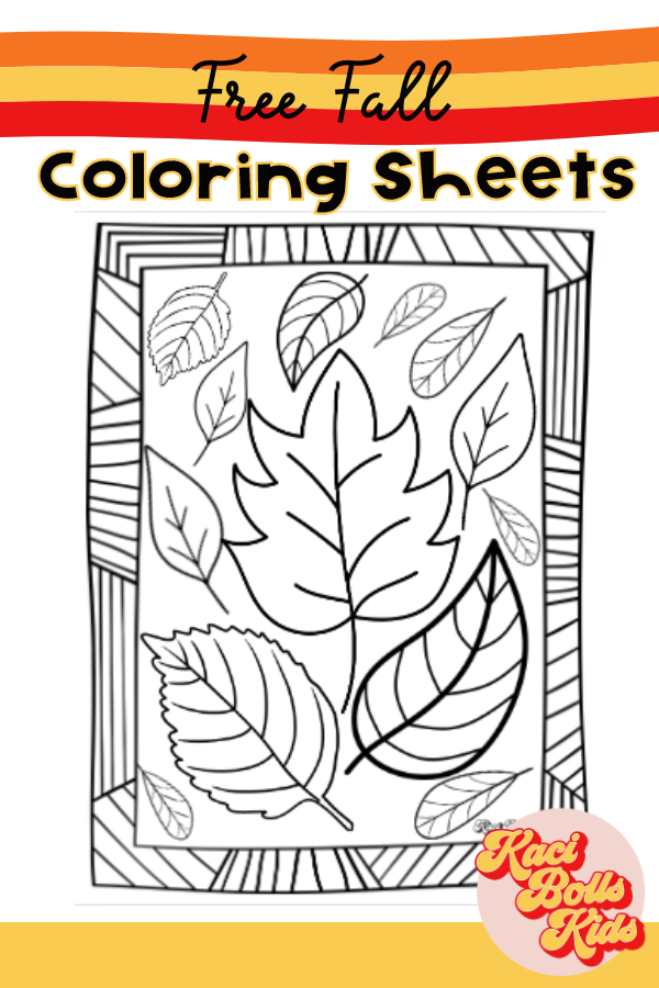 free-fall-coloring-sheets Black and white leaves falling in a frame