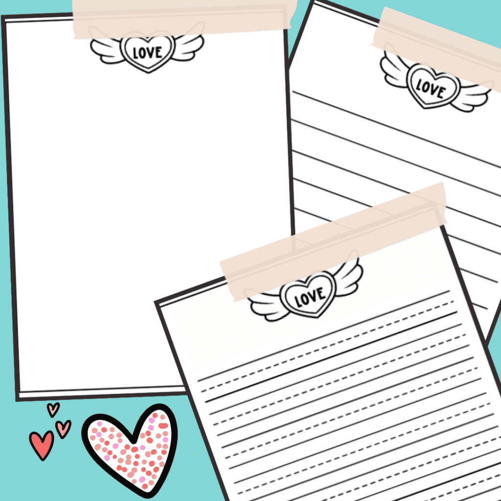 sample valentine stationary