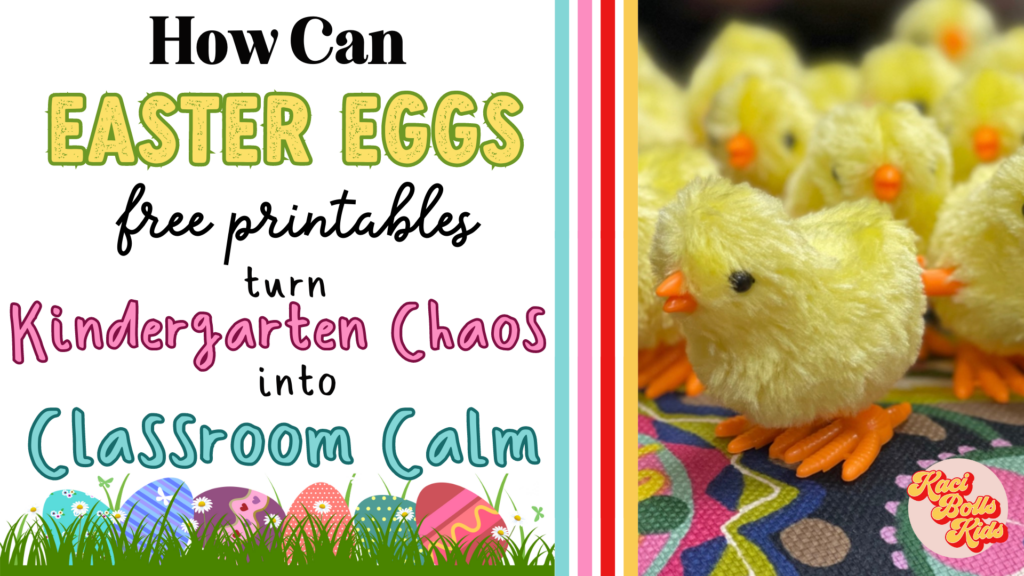 easter-eggs-free-printables blog post title , with pic of wind-up chicks 