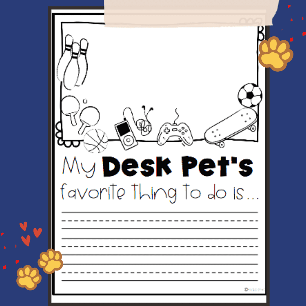kindergarten-creative-writing-prompts "My desk pet's favorite thing to do is"