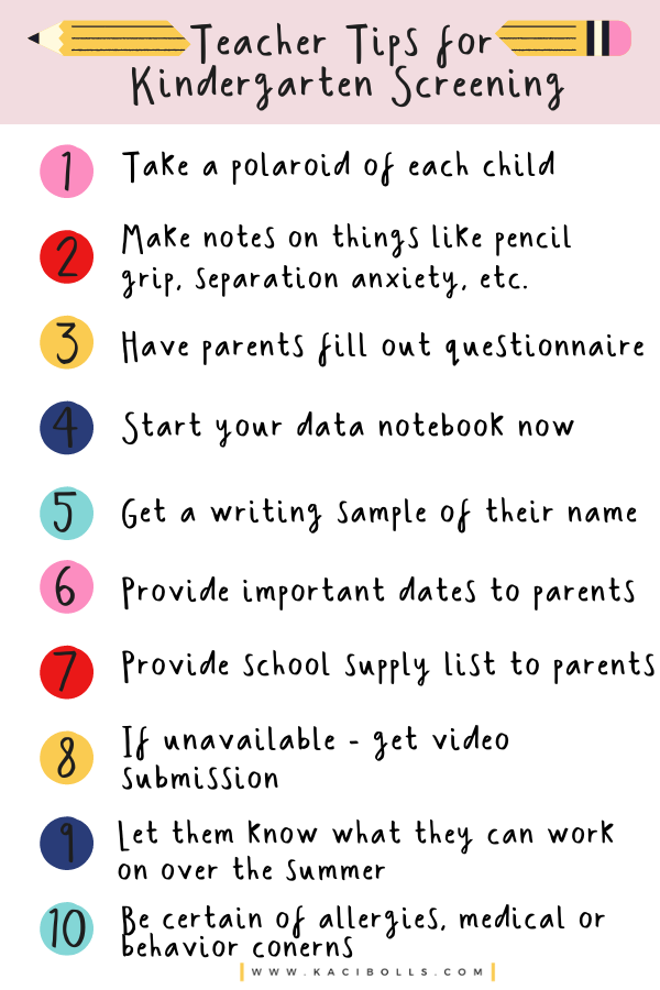 screening-for-kindergarten-tips Infographic