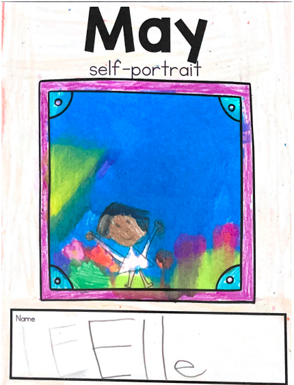 This child was artistically gifted in August - and is even more so in May.
