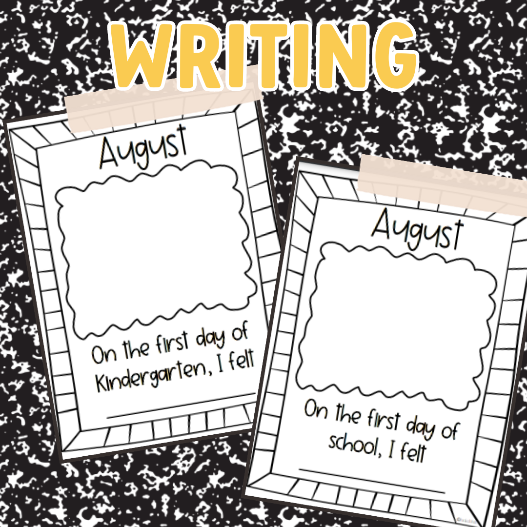 How Kindergarten Writing Prompts Can Show Amazing Growth From August To ...