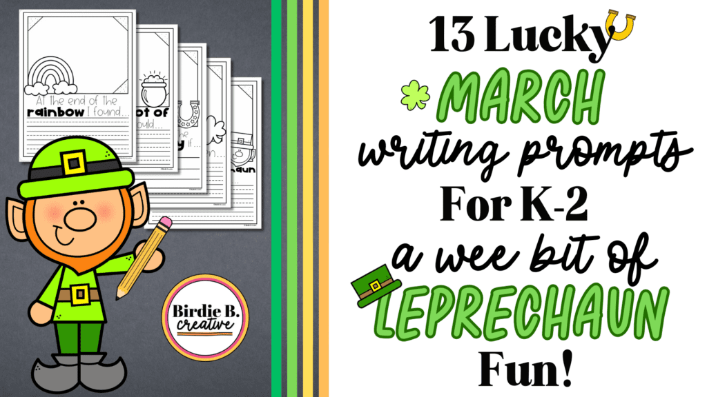 march-writing-prompts cover page - samples of writing pages