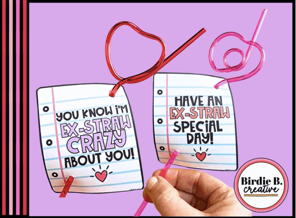 crazy-straw-valentines  Two examples of valentine's crazy straws with attached printable valentines
